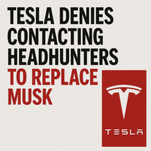 Tesla denies contacting headhunters to replace Musk