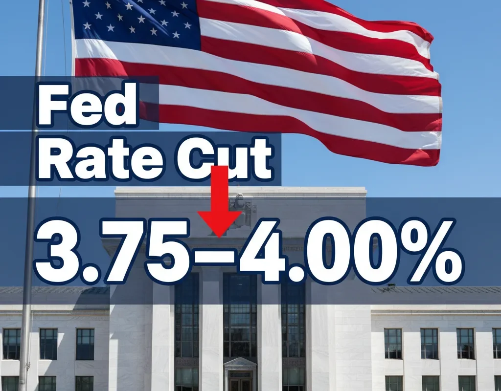 The Federal Reserve Cuts Interest Rates to 3.75–4.00% for Second Time in 2025