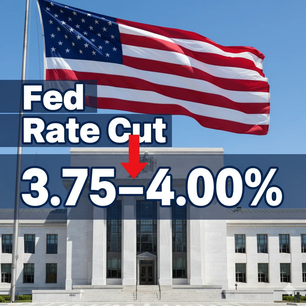 The Federal Reserve Cuts Interest Rates to 3.75–4.00% for Second Time in 2025